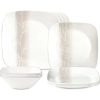 Corelle Dinnerware- Lightweight Wandering Groves 12-piece Dinnerware Set, Service for 4 Corelle Dinnerware- Lightweight Wandering Groves 12-piece Dinnerware Set, Service for 4