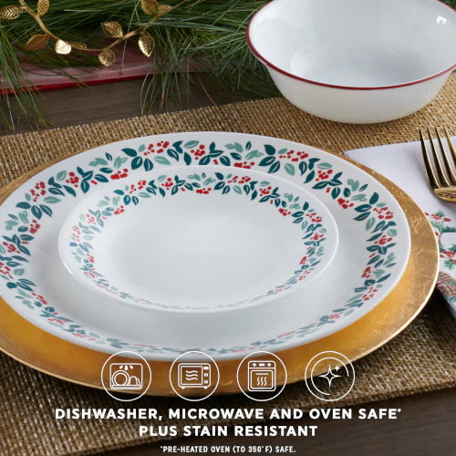 Corelle Dinnerware- Lightweight Winter Berries 18-pc Dinnerware Set, Service for 6 Corelle Dinnerware- Lightweight Winter Berries 18-pc Dinnerware Set, Service for 6