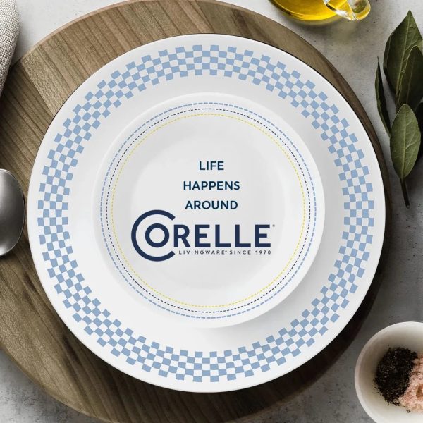 Corelle Dinnerware- Lightweight Amelia 12-piece Dinnerware Set, Service for 4