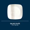 Corelle Dinnerware- Lightweight Square Wandering Grove 9 Salad Plate