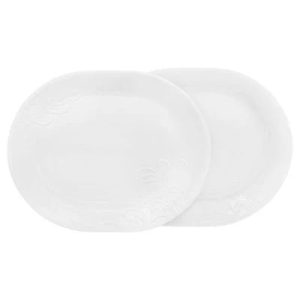 Corelle Dinnerware- Lightweight Cherish 12.25 Serving Platters, 2-pack