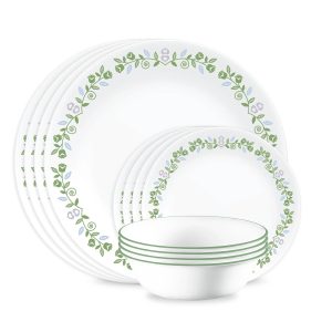 Corelle Dinnerware- Lightweight Bryndle 12-Piece Glass Dinnerware Set, Service for 4 Corelle Dinnerware- Lightweight Bryndle 12-Piece Glass Dinnerware Set, Service for 4
