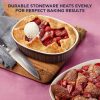 Corelle Dinnerware- Lightweight French Colors 6-piece Bakeware Set, Cabernet