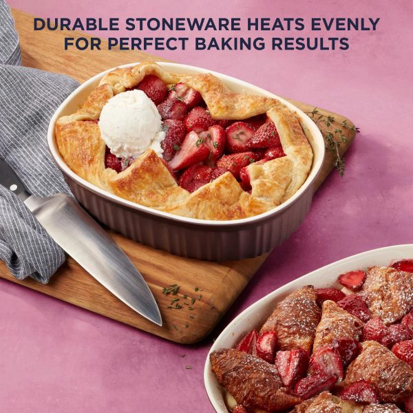 Corelle Dinnerware- Lightweight French Colors 6-piece Bakeware Set, Cabernet
