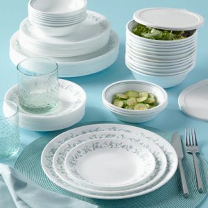 Corelle Dinnerware- Lightweight Country Cottage 66-piece Dinnerware Set, Service for 12