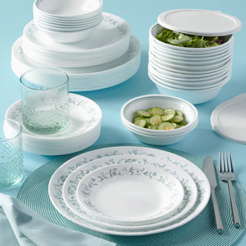 Corelle Dinnerware- Lightweight Country Cottage 66-piece Dinnerware Set, Service for 12