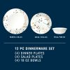 Corelle Dinnerware- Lightweight Wildflower Scatter 12-piece Dinnerware Set, Service for 4 Corelle Dinnerware- Lightweight Wildflower Scatter 12-piece Dinnerware Set, Service for 4