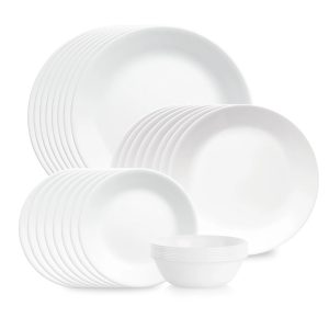 Corelle Dinnerware- Lightweight Shimmering White 32-piece Dinnerware Set, Service for 8
