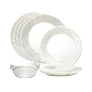 Corelle Dinnerware- Lightweight Knox 12-piece Dinnerware Set, Service for 4 Corelle Dinnerware- Lightweight Knox 12-piece Dinnerware Set, Service for 4