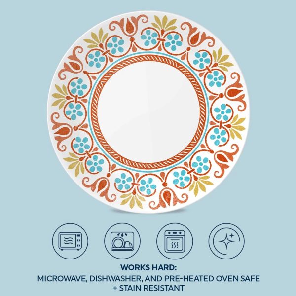 Corelle Dinnerware- Lightweight Global Collection Terracotta Dreams 10.25?? Dinner Plates, 6-pack Corelle Dinnerware- Lightweight Global Collection Terracotta Dreams 10.25?? Dinner Plates, 6-pack