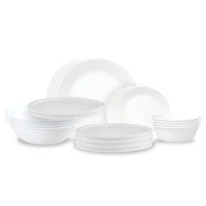 Corelle Dinnerware- Lightweight Winter Frost White 20-piece Dinnerware Set, Service for 4 Corelle Dinnerware- Lightweight Winter Frost White 20-piece Dinnerware Set, Service for 4