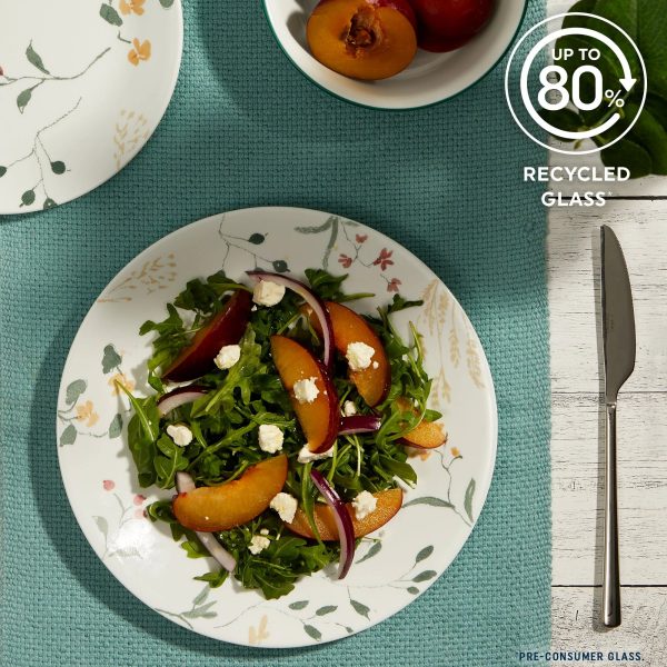 Corelle Dinnerware- Lightweight Wildflower Scatter 12-piece Dinnerware Set, Service for 4 Corelle Dinnerware- Lightweight Wildflower Scatter 12-piece Dinnerware Set, Service for 4