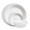 Corelle Dinnerware- Lightweight Enhancements 12-piece Dinnerware Set, Service for 4 Corelle Dinnerware- Lightweight Enhancements 12-piece Dinnerware Set, Service for 4
