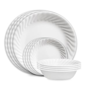 Corelle Dinnerware- Lightweight Enhancements 12-piece Dinnerware Set, Service for 4
