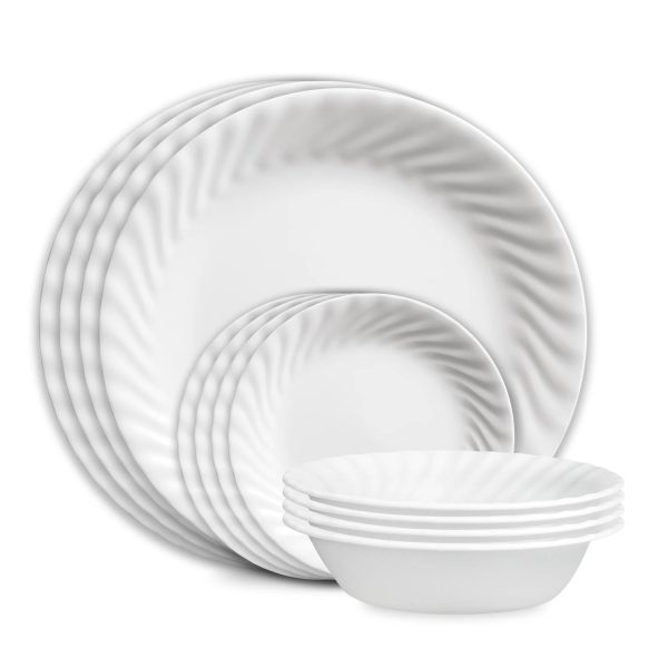 Corelle Dinnerware- Lightweight Enhancements 12-piece Dinnerware Set, Service for 4 Corelle Dinnerware- Lightweight Enhancements 12-piece Dinnerware Set, Service for 4