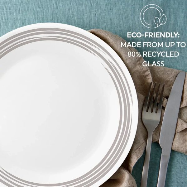 Corelle Dinnerware- Lightweight Brushed Silver 8.5 Salad Plate Corelle Dinnerware- Lightweight Brushed Silver 8.5 Salad Plate
