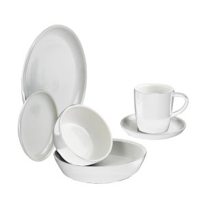 Corelle Dinnerware- Lightweight 6-piece Powder Dinnerware Set , Service for 1 Corelle Dinnerware- Lightweight 6-piece Powder Dinnerware Set , Service for 1