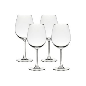 Corelle Dinnerware- Lightweight Matera Red Wine Glasses (4-Pieces), 20-ounce, dishwasher safe