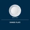 Corelle Dinnerware- Lightweight Botanical Stripes 10.25 Dinner Plate, 6 pack