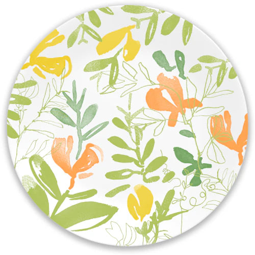 Corelle Dinnerware- Lightweight Contemporary Fruit 8.5 Salad Plate-4 Pack