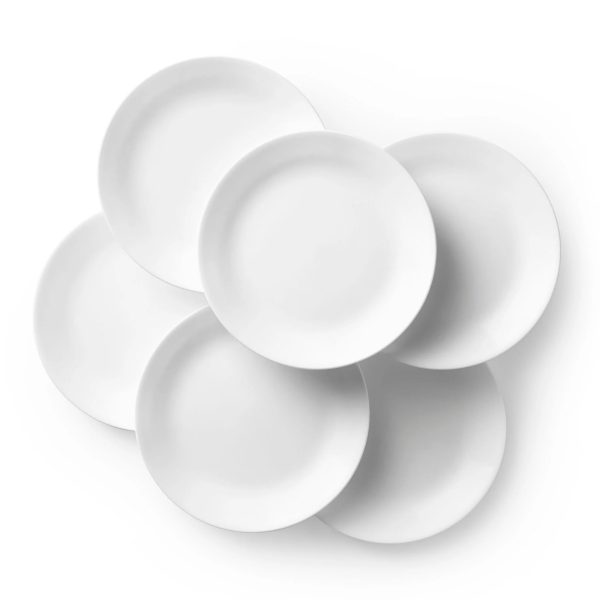 Corelle Dinnerware- Lightweight Winter Frost White 10.25 Dinner Plates, 6-pack