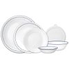 Corelle Dinnerware- Lightweight Caspian Lace 66-piece Dinnerware Set, Service for 12