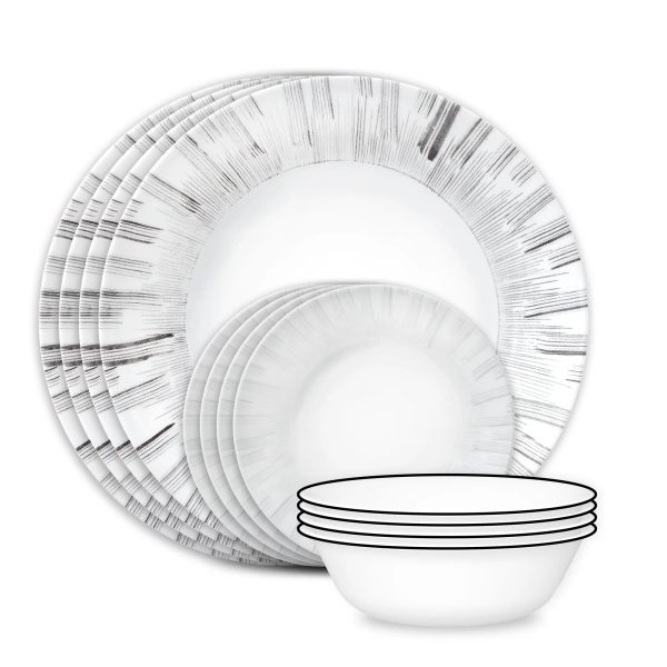 Corelle Dinnerware- Lightweight Arica 12-piece Dinnerware Set, Service for 4 Corelle Dinnerware- Lightweight Arica 12-piece Dinnerware Set, Service for 4
