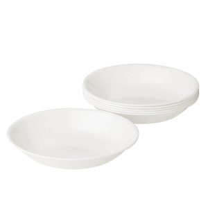 Corelle Dinnerware- Lightweight Winter Frost White 20-ounce Meal Bowls, 6-pack