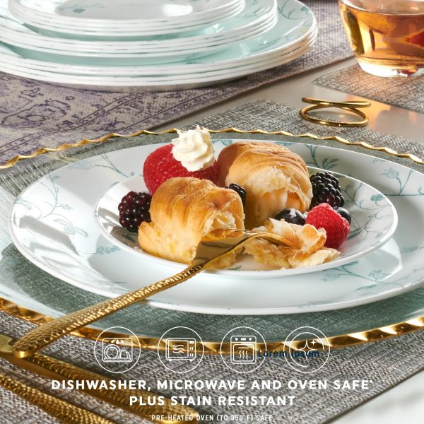 Corelle Dinnerware- Lightweight Chambord 18-piece Dinnerware Set, Service for 6 Corelle Dinnerware- Lightweight Chambord 18-piece Dinnerware Set, Service for 6