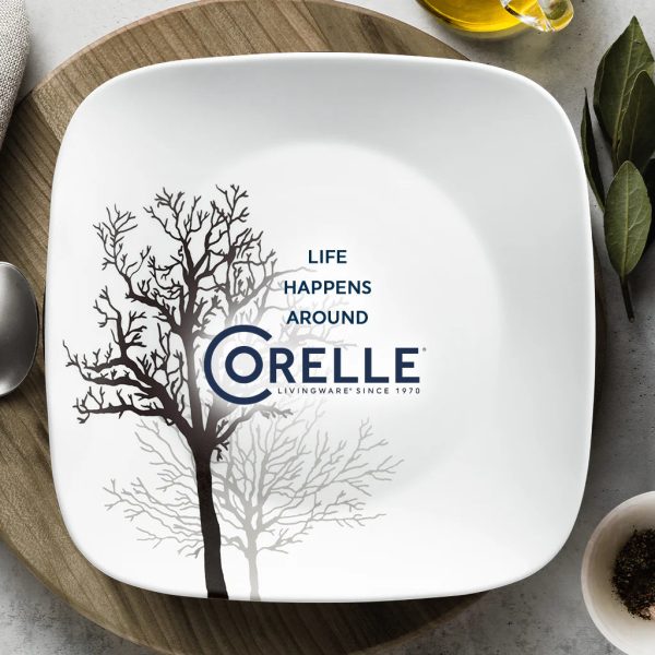 Corelle Dinnerware- Lightweight Timber Shadows 12-piece Dinnerware Set, Service for 4 Corelle Dinnerware- Lightweight Timber Shadows 12-piece Dinnerware Set, Service for 4