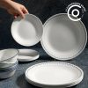Corelle Dinnerware- Lightweight Caspian Lace 66-piece Dinnerware Set, Service for 12