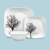 Corelle Dinnerware- Lightweight Timber Shadows 18-piece Dinnerware Set, Service for 6 Corelle Dinnerware- Lightweight Timber Shadows 18-piece Dinnerware Set, Service for 6
