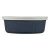 Corelle Dinnerware- Lightweight French Colors 24-ounce Baking Dish with Lid, Navy