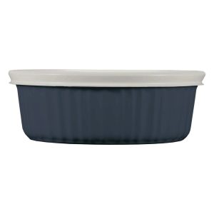 Corelle Dinnerware- Lightweight French Colors 24-ounce Baking Dish with Lid, Navy Corelle Dinnerware- Lightweight French Colors 24-ounce Baking Dish with Lid, Navy