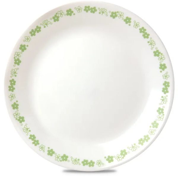 Corelle Dinnerware- Lightweight Spring Blossom Green 10.25 Dinner Plate