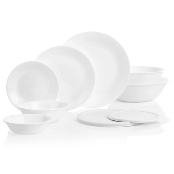 Corelle Dinnerware- Lightweight Winter Frost White 78-piece Dinnerware Set, Service for 12 Corelle Dinnerware- Lightweight Winter Frost White 78-piece Dinnerware Set, Service for 12