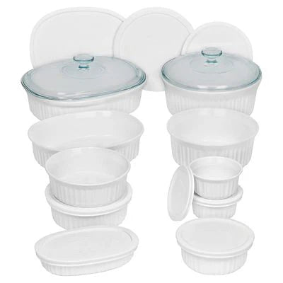 Corelle Dinnerware- Lightweight French White? 20-piece Bakeware Set