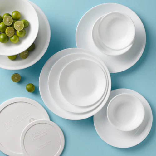 Corelle Dinnerware- Lightweight Winter Frost White 78-piece Dinnerware Set, Service for 12 Corelle Dinnerware- Lightweight Winter Frost White 78-piece Dinnerware Set, Service for 12