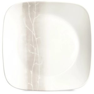 Corelle Dinnerware- Lightweight Square Wandering Grove 9 Salad Plate Corelle Dinnerware- Lightweight Square Wandering Grove 9 Salad Plate
