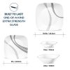Corelle Dinnerware- Lightweight Urban Arc 16-piece Dinnerware Set, Service for 4