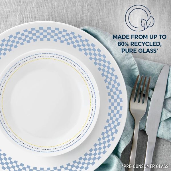 Corelle Dinnerware- Lightweight Amelia 12-piece Dinnerware Set, Service for 4