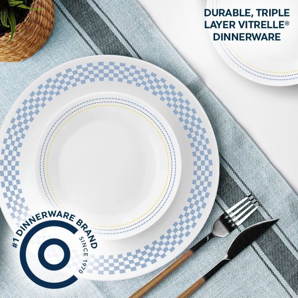 Corelle Dinnerware- Lightweight Amelia 12-piece Dinnerware Set, Service for 4