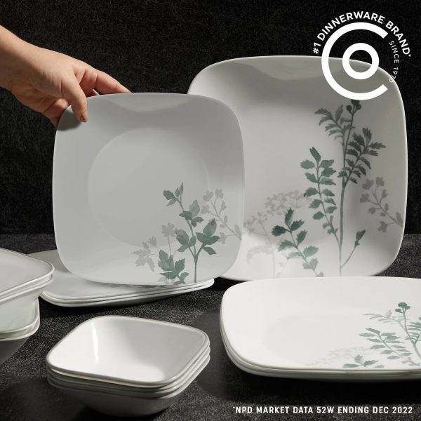 Corelle Dinnerware- Lightweight Amalie 16-piece Dinnerware Set, Service for 4 Corelle Dinnerware- Lightweight Amalie 16-piece Dinnerware Set, Service for 4