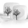 Corelle Dinnerware- Lightweight Timber Shadows 18-piece Dinnerware Set, Service for 6 Corelle Dinnerware- Lightweight Timber Shadows 18-piece Dinnerware Set, Service for 6