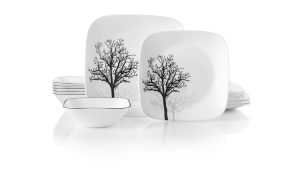 Corelle Dinnerware- Lightweight Timber Shadows 18-piece Dinnerware Set, Service for 6 Corelle Dinnerware- Lightweight Timber Shadows 18-piece Dinnerware Set, Service for 6
