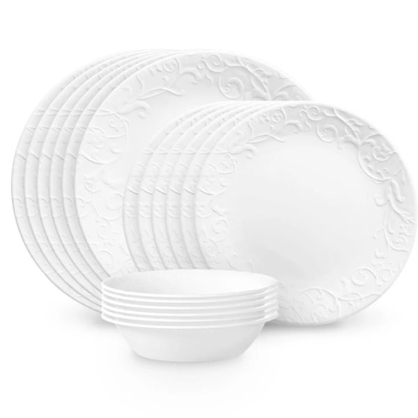 Corelle Dinnerware- Lightweight Bella Faenza 18-piece Dinnerware Set, Service for 6 Corelle Dinnerware- Lightweight Bella Faenza 18-piece Dinnerware Set, Service for 6
