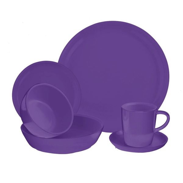 Corelle Dinnerware- Lightweight 6-piece Twilight Dinnerware Set , Service for 1 Corelle Dinnerware- Lightweight 6-piece Twilight Dinnerware Set , Service for 1