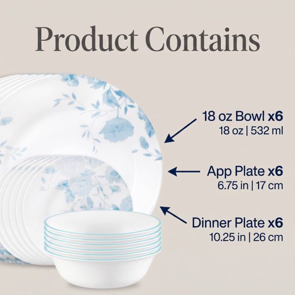 photo_2026-08-24_23-13-22 18-Piece Premium Dinnerware Set – 6 Bowls, 6 Appetizer Plates, 6 Dinner Plates | Modern & Durable Stoneware